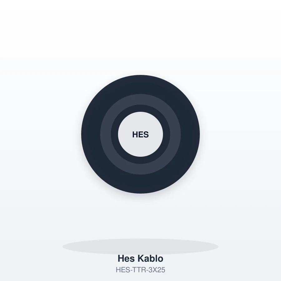 Hes Kablo TTR 3x2.5mm² (metre)