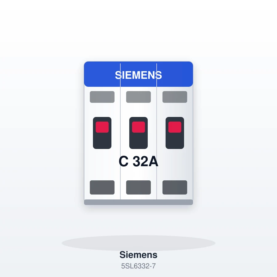 Siemens 5SL6 3x32A C Tipi Otomatik Sigorta